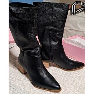 INTENTIONALLY BLANK Carlos Cow Leather Boots Women’s Size 11 Black NEW